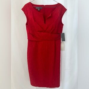 DONNA RICCO Midi Lace Cocktail Dress